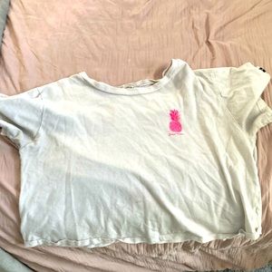 Good vibes pineapple crop top